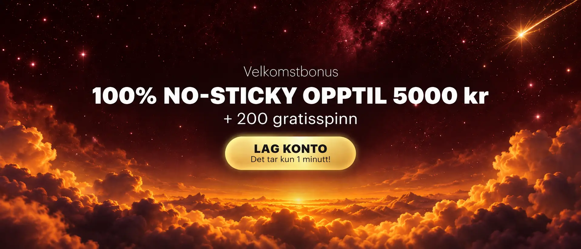 Shotz Casino velkomstbonus – 100% no-sticky opptil 5000 kr og 200 gratisspinn